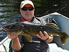 Walleye fishing in the ogoki reservoir