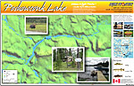 Poshowconk Lake Map Walleye Fishing Fly-In Outpost Camp