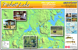 Pickett Lake Fishing Map